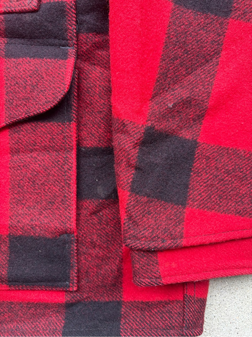 Vintage Filson Double Mackinaw Cruiser Wool Jacket USA Buffalo Plaid Mens XL - Picture 6 of 13